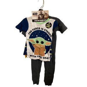 Boy's Baby Yoda 4 Pc Set - Blue/Gray 4